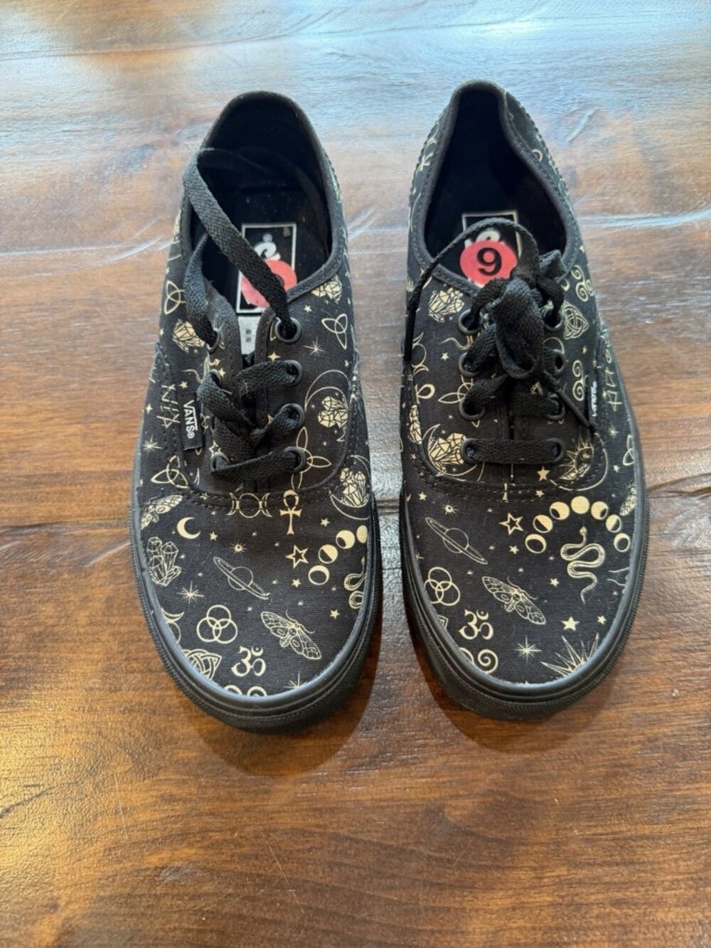 Vans Authentic Witchy Vibes Skate Shoe - Black Women 7.5 Men’s 6
